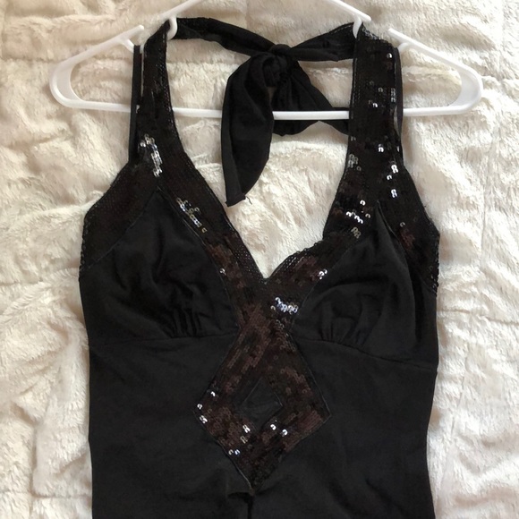 MKM Designs Dresses & Skirts - Halter gown w/ sequins detail